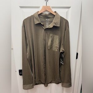 FLX Men’s Military Canvas Shirt